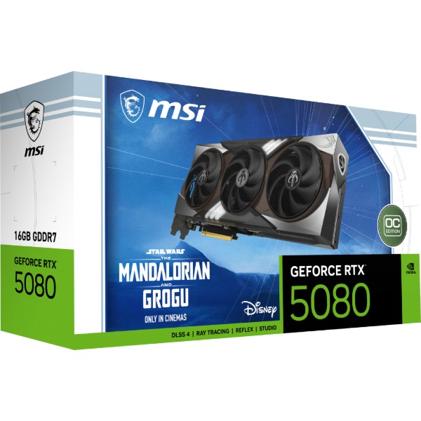 Фото - Відеокарта MSI GeForce RTX 5080 16G The Mandalorian and Grogu Edition OC (912-V531-687)